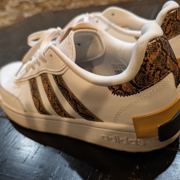 Adidas Postmove White and Brown Printed Sneakers - Picture 3 of 4